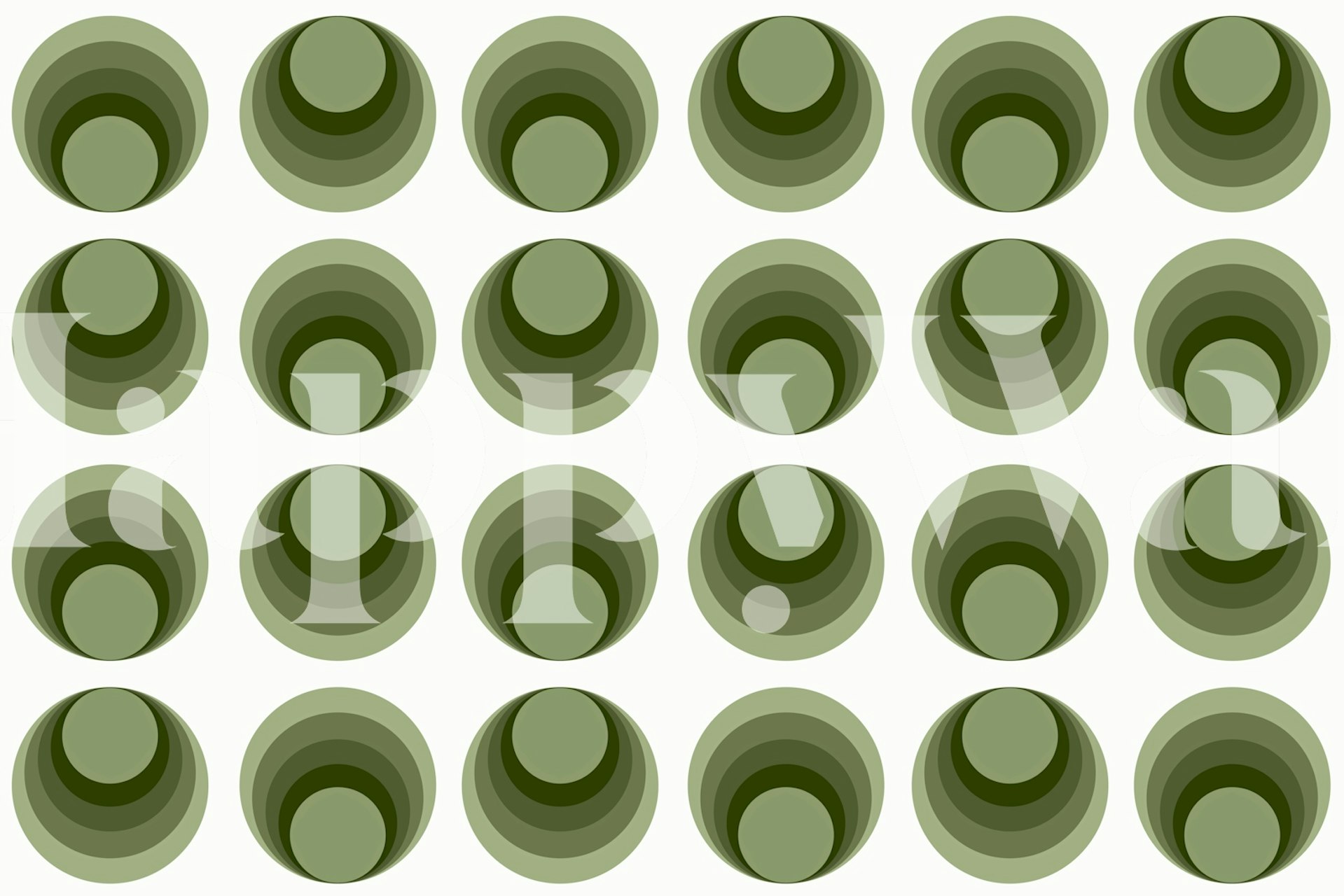 70s Vintage Geometry wallpaper design in a room