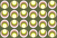 Vintage 70s Abstract Geometry Green wallpaper