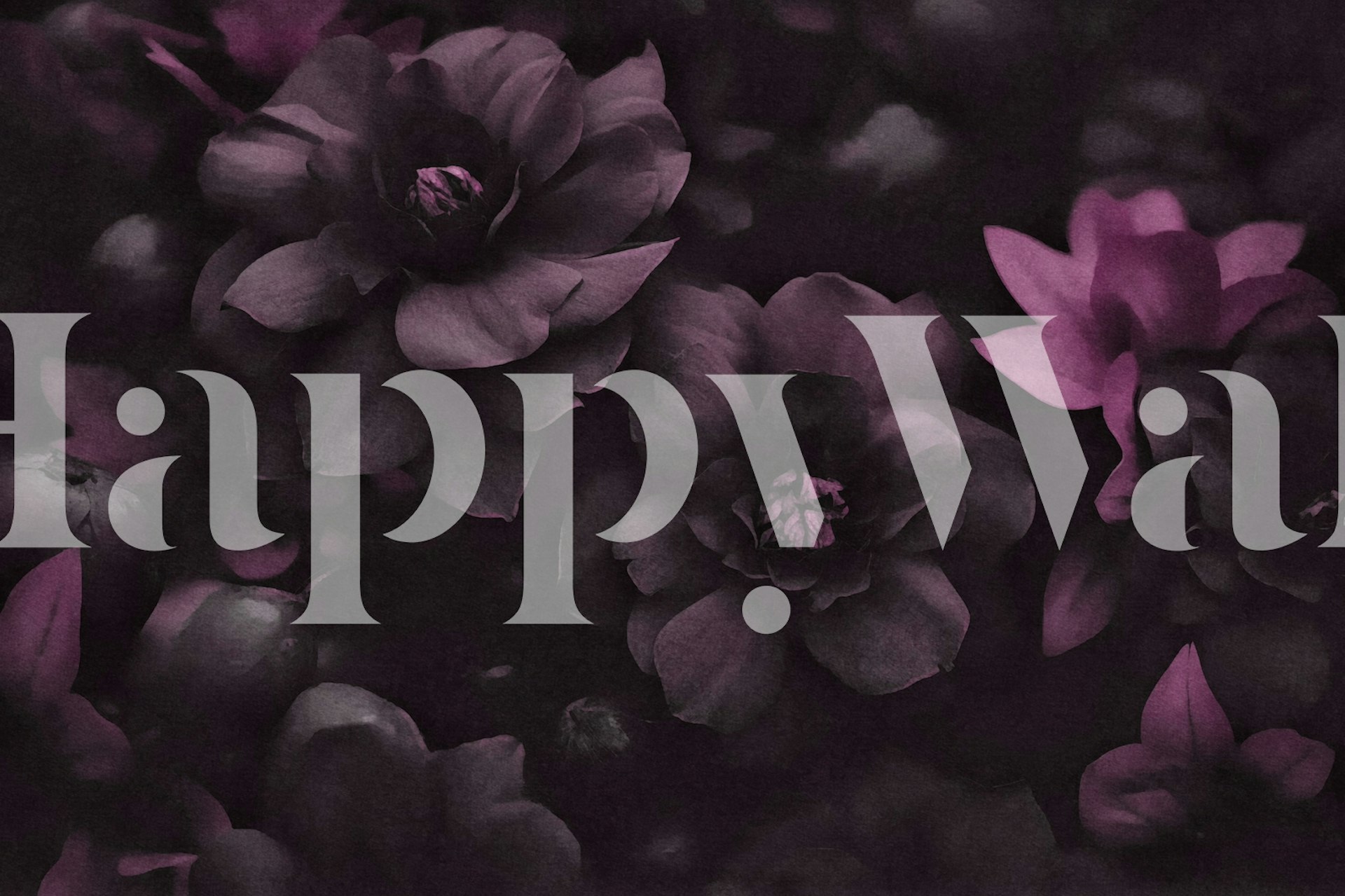 Atmospheric Floral Wallpaper - Happywall.com