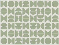 Vintage Abstract Geometry Pattern Modern Sage tapete