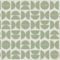 Vintage Abstract Geometry Pattern Modern Sage wallpaper