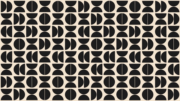Vintage Abstract Geometry Pattern Bauhaus