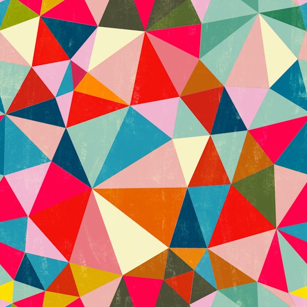 colorful kaleidospcope triangles