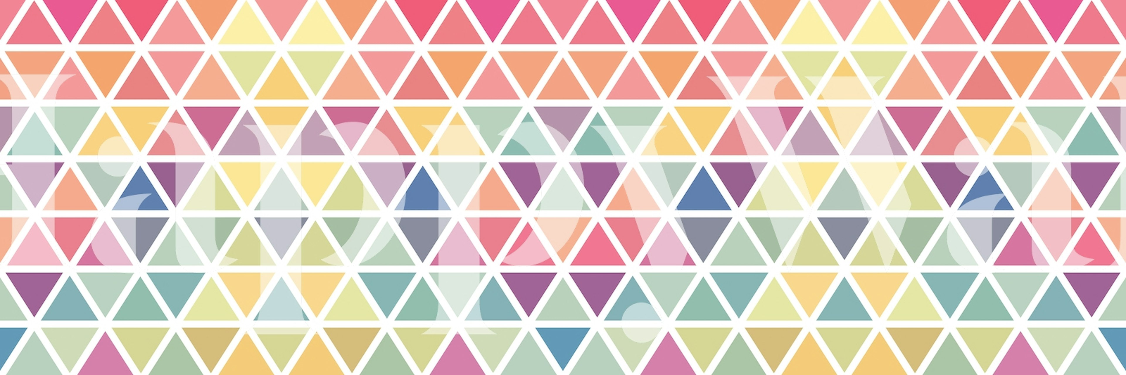 Colorful triangles pattern in pastel colors geometric wallpaper