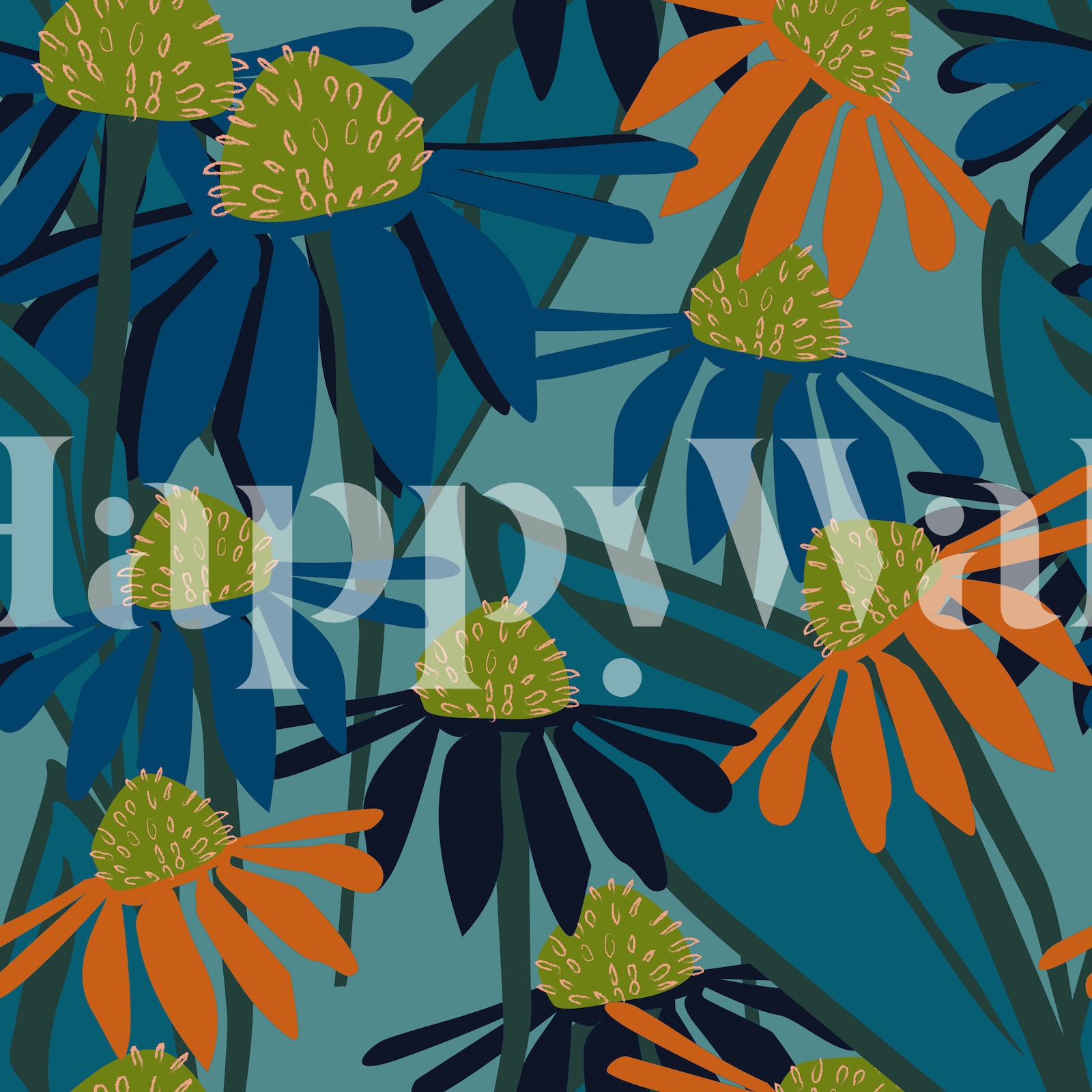 Cornflower Blues wallpaper Happywall