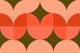 Large Vintage Floral Abstract Geometry