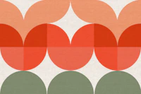 Large Vintage Flower Abstract Geometry tapeta