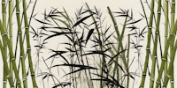 Japanese Art Deco Grass Meadow tapet