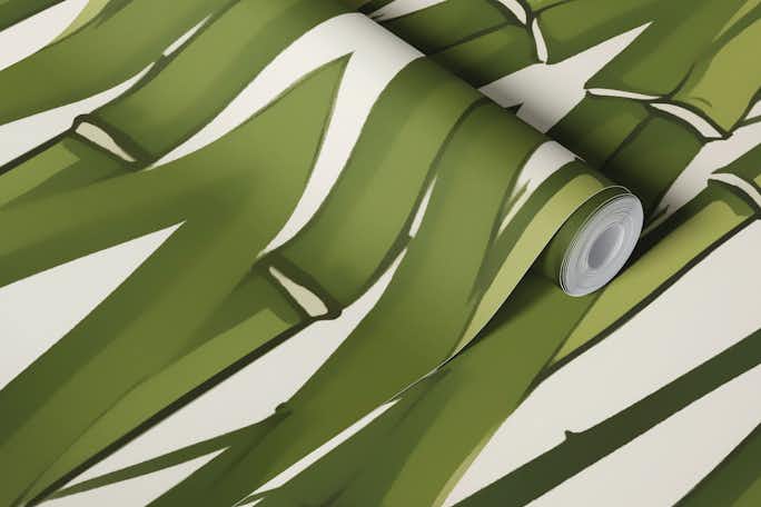 Art Deco Bamboo Grass Tribalwallpaper roll