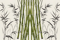 Art Deco Bamboo Grass Tribal wallpaper