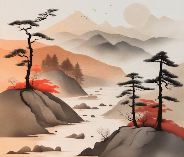 Tropical Japandi Sunrise