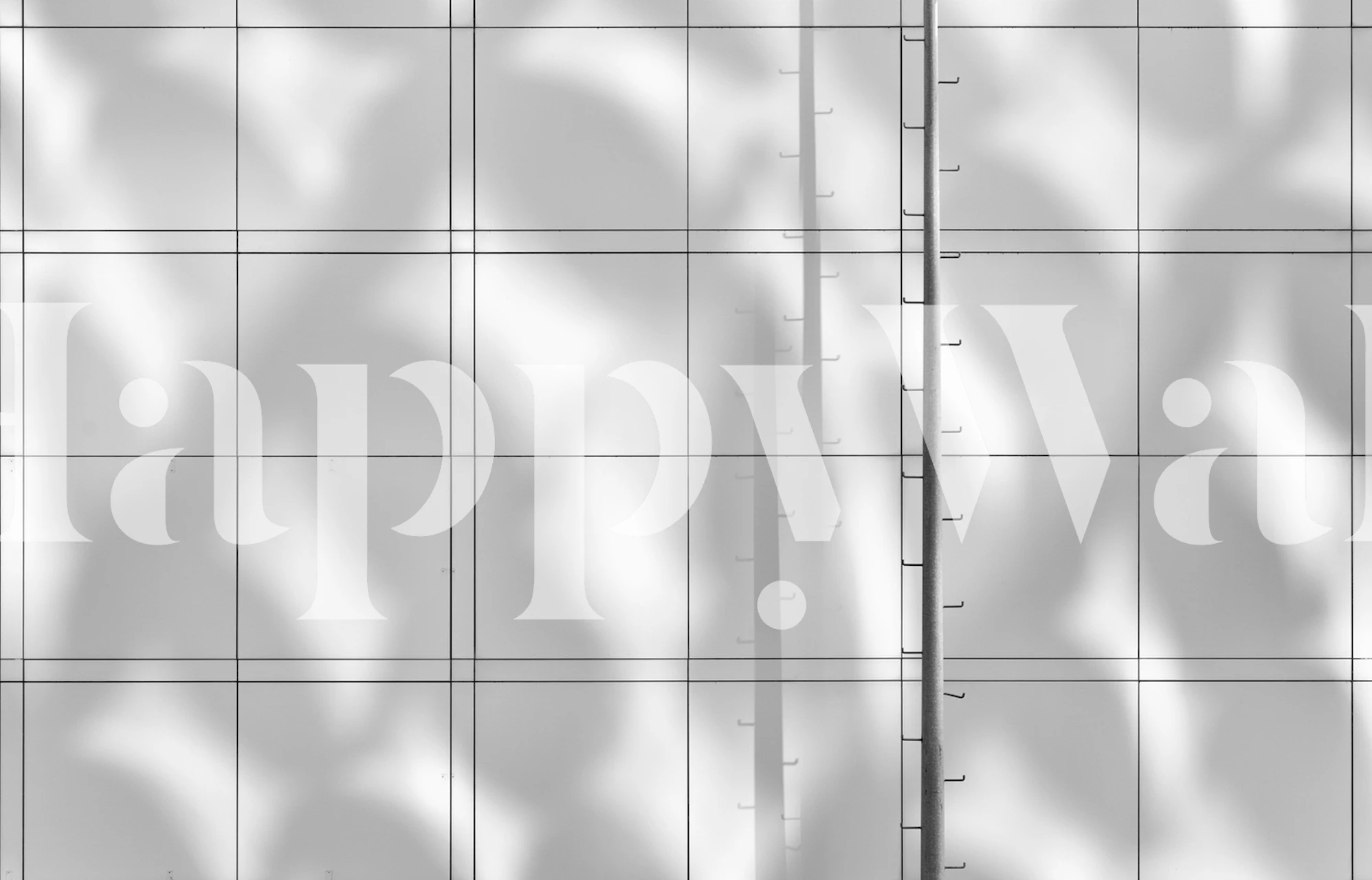 Dancing shadows wallpaper in a room setting