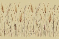 Japandi Wild Grasses Botanical tapete
