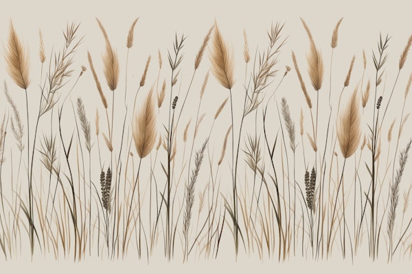 Japandi Wild Grass Botanical