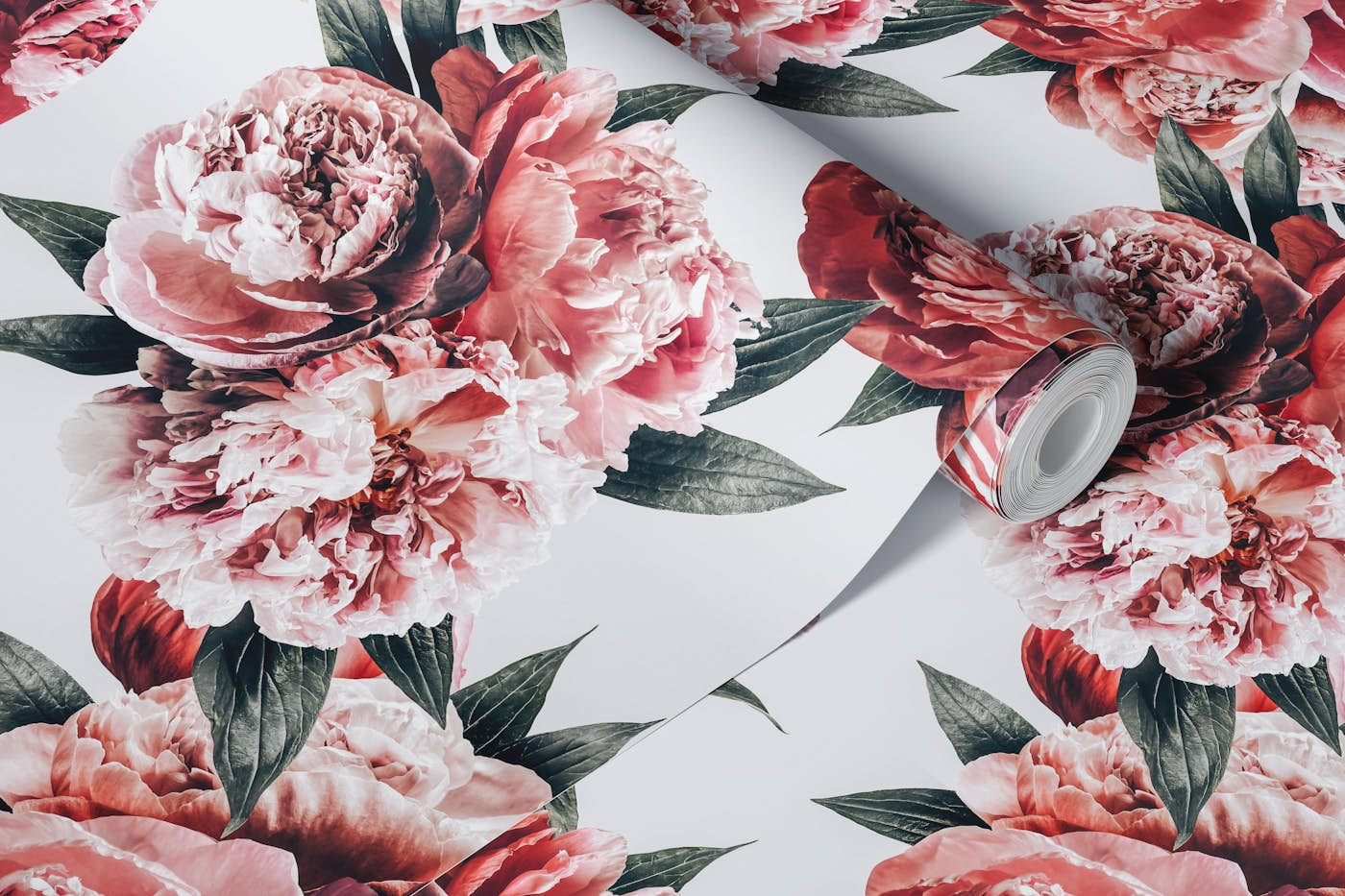 Vintage Peonies Wallart wallpaper roll