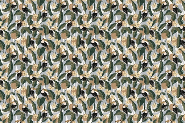 Toucans banana leaf-01