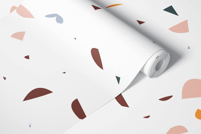 Terrazzo Simple forms - 2Cwallpaper roll