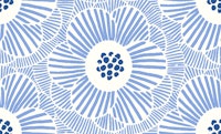 overlapping camellia - blue tapete