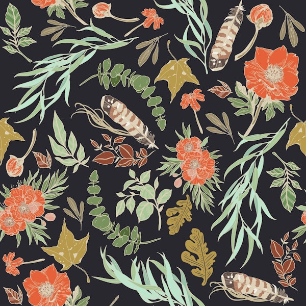 Modern wild nature boho-D2