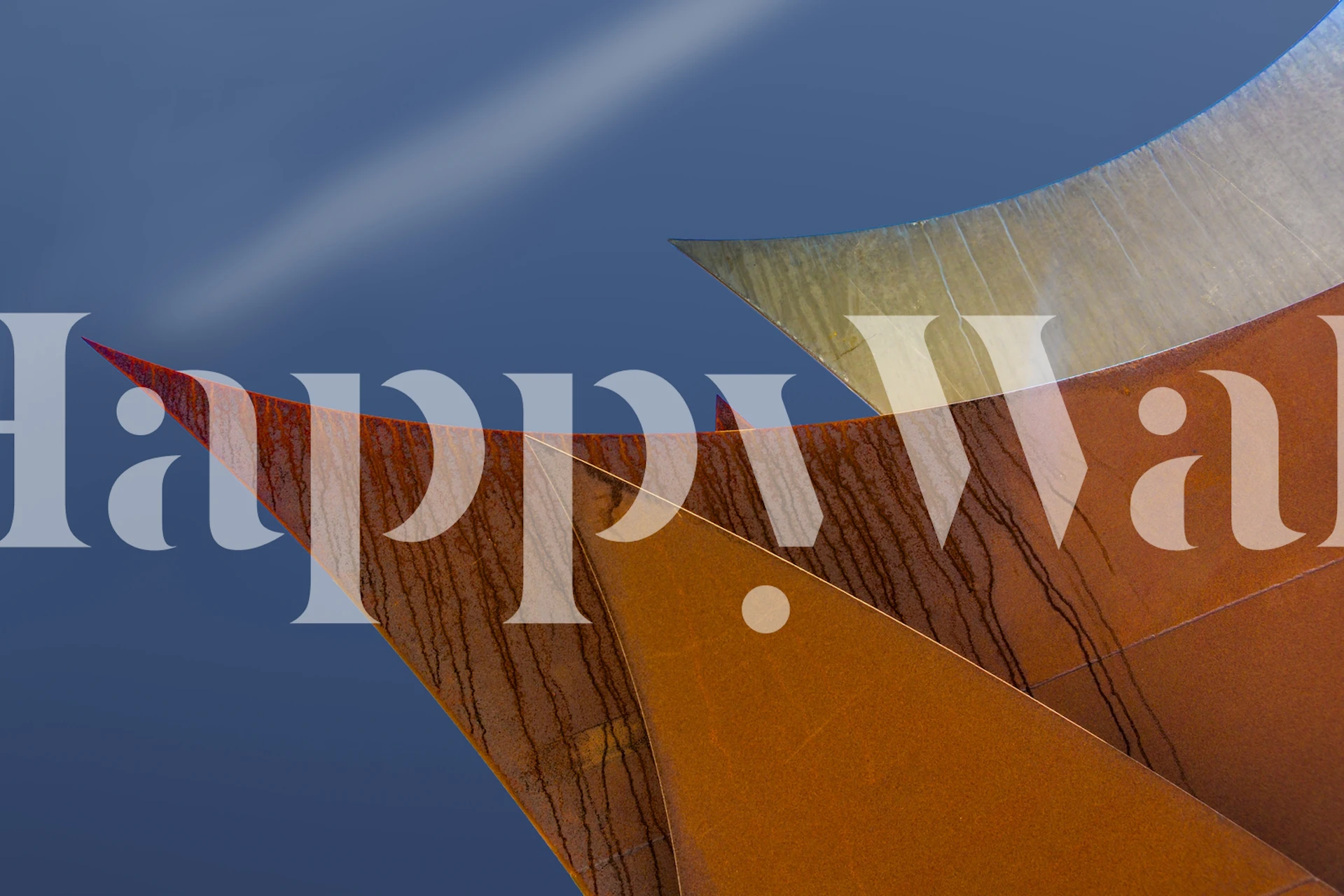 Whimsical points wallpaper in a modern room