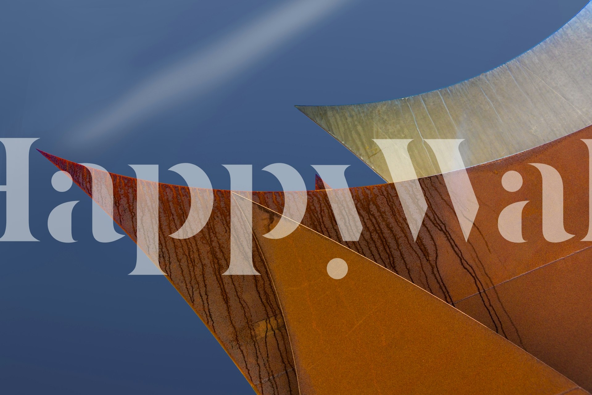 Whimsical points wallpaper in a modern room