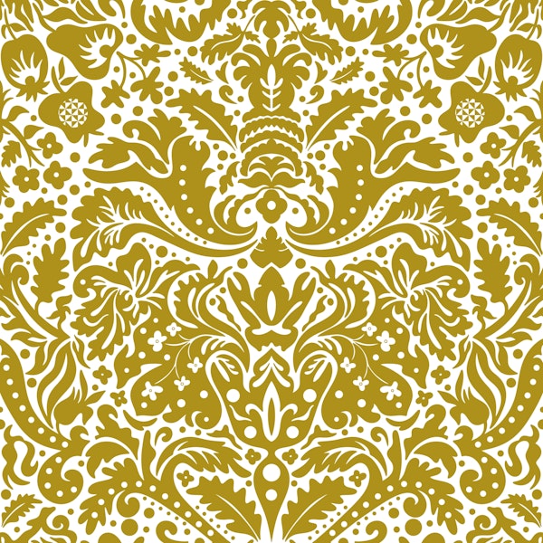 Baroque Damask Design 1 Gold