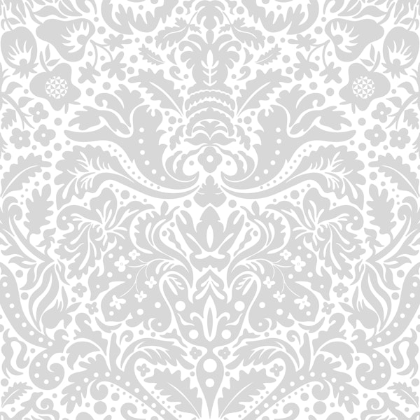 Baroque Damask Design 1 Light Grey