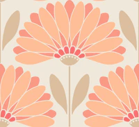 Peach Fuzz Daisies - Large wallpaper