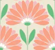 Pink Peach and Green Daisies - Large
