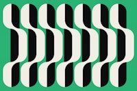 Vintage Wave Geometry wallpaper
