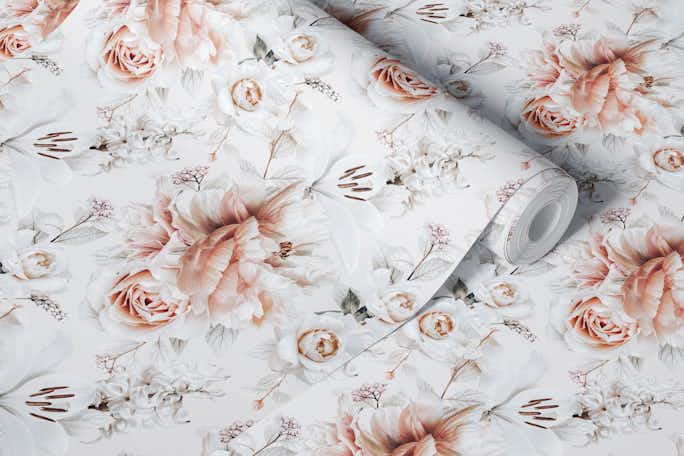 Enchanted Bloom Delightwallpaper roll