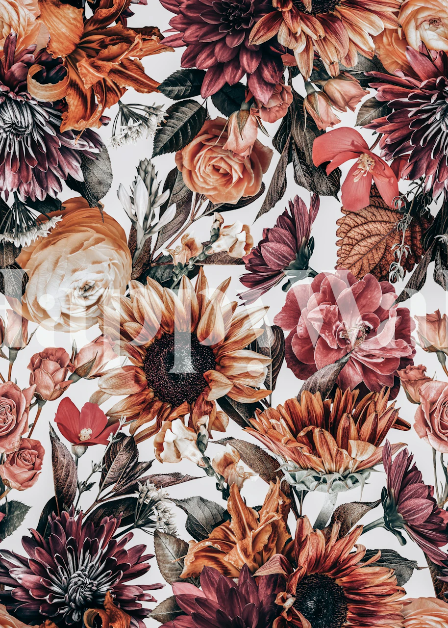 Papel de parede Enchanted Ivy Tapestry em um quarto