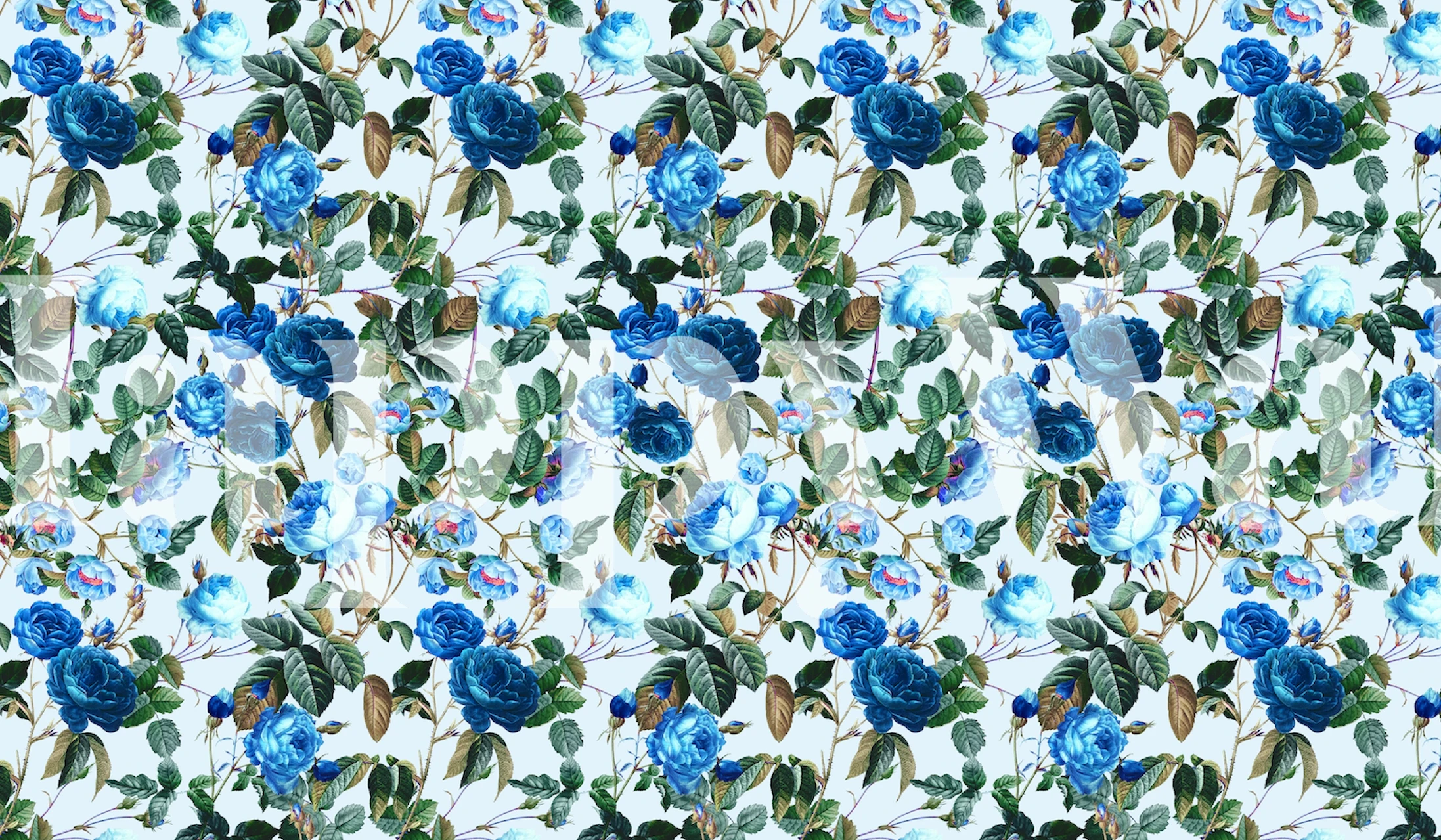 Papel de parede Rose Garden X em um quarto