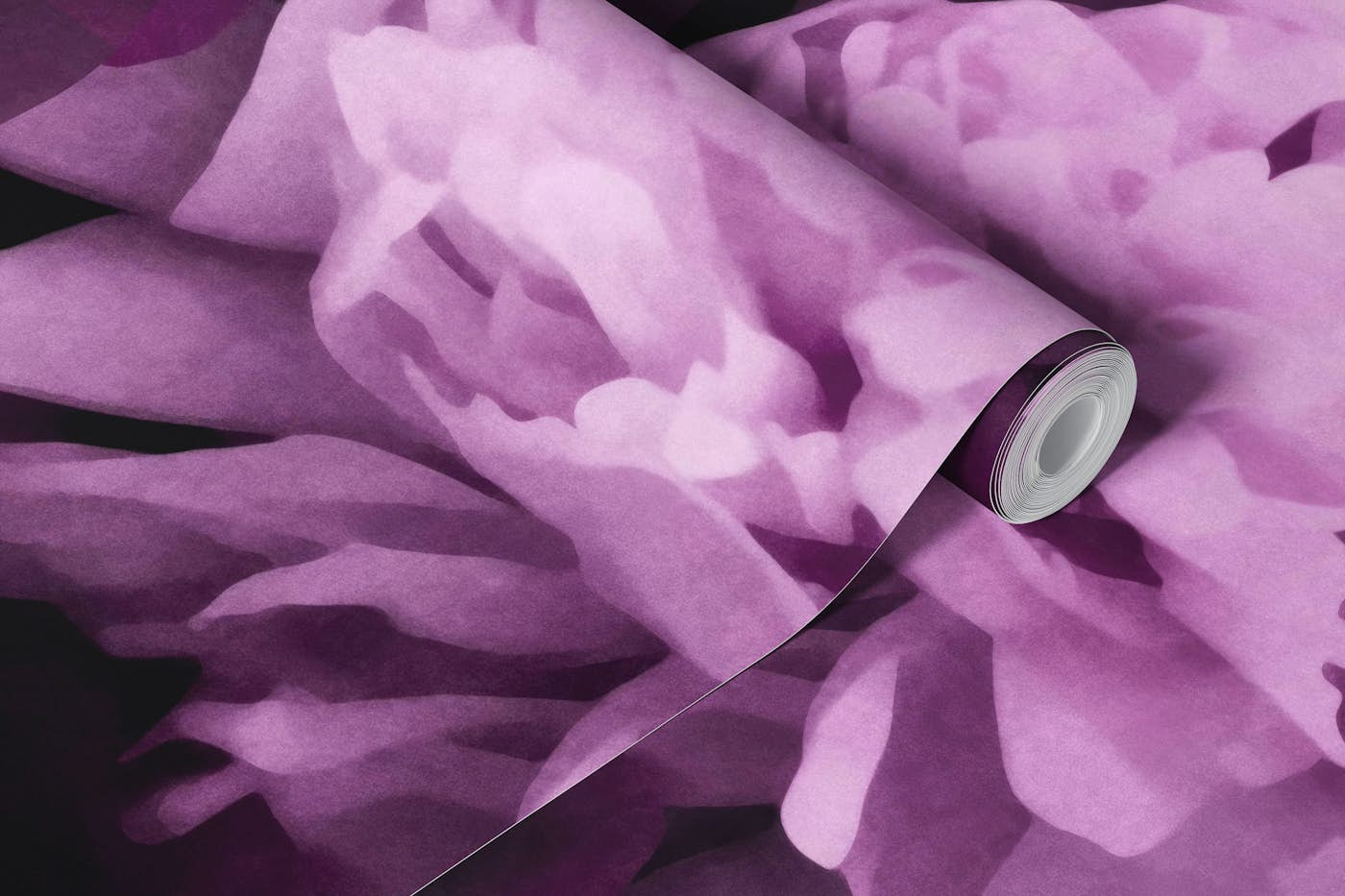 Atmospheric Flower Reverie Purple Pink wallpaper roll