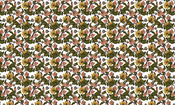 Autumnal wild nature floral