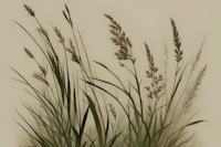Scandinavian Japandi Meadow wallpaper