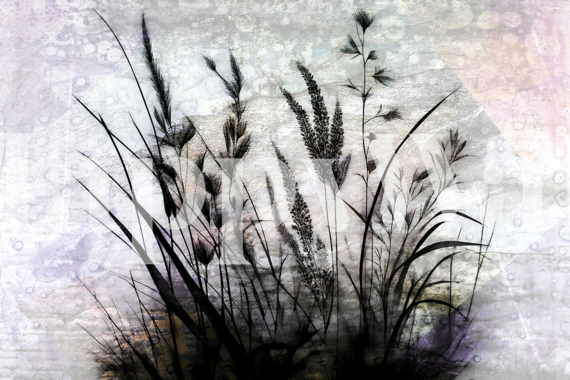 Tapeta Wild Flowers Luxury w pokoju