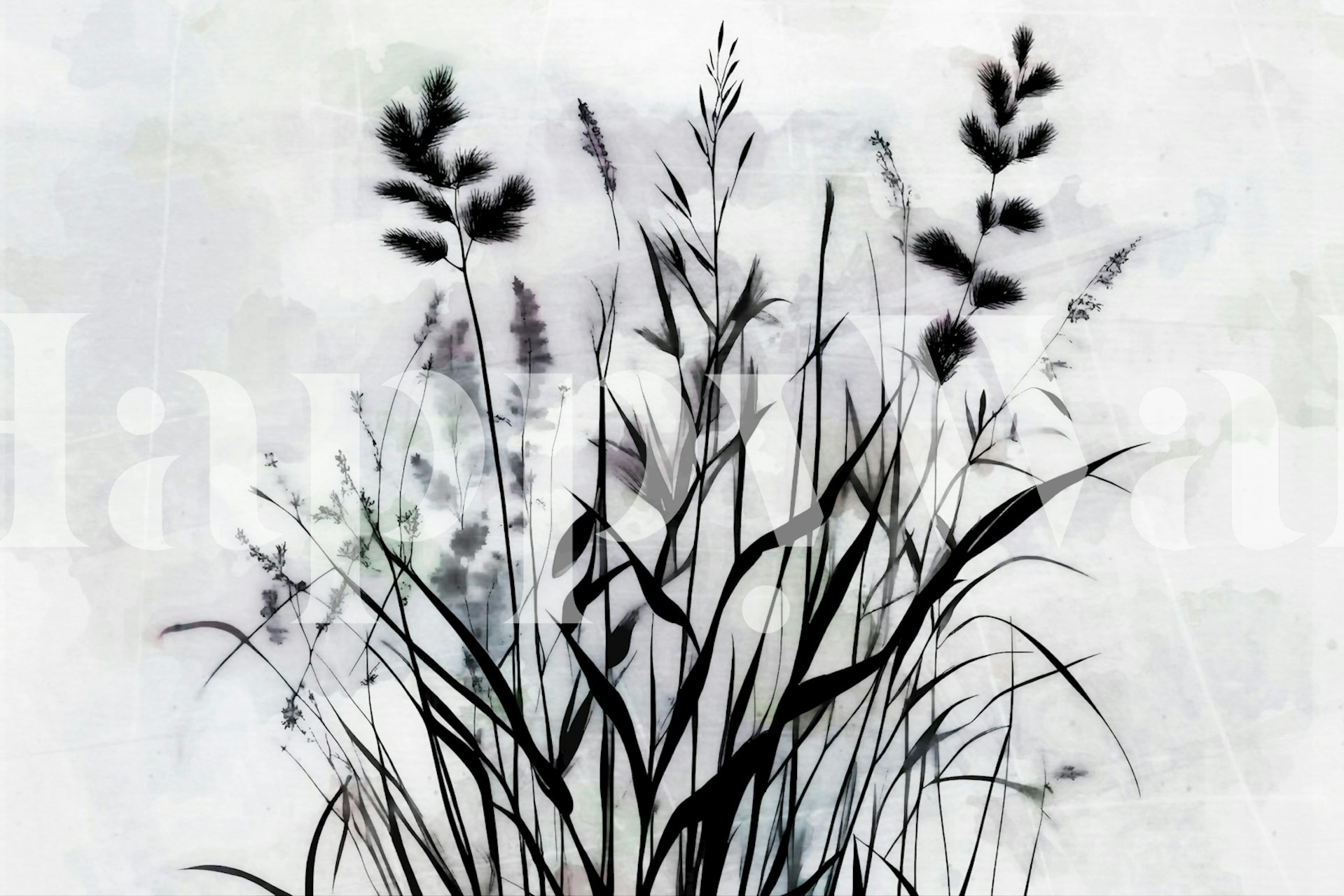 Wild Flowers Mystery wallpaper in a contemporary room