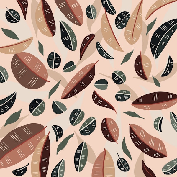 Simple botanical digital painting C