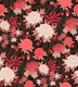 Asian blooms - black & red