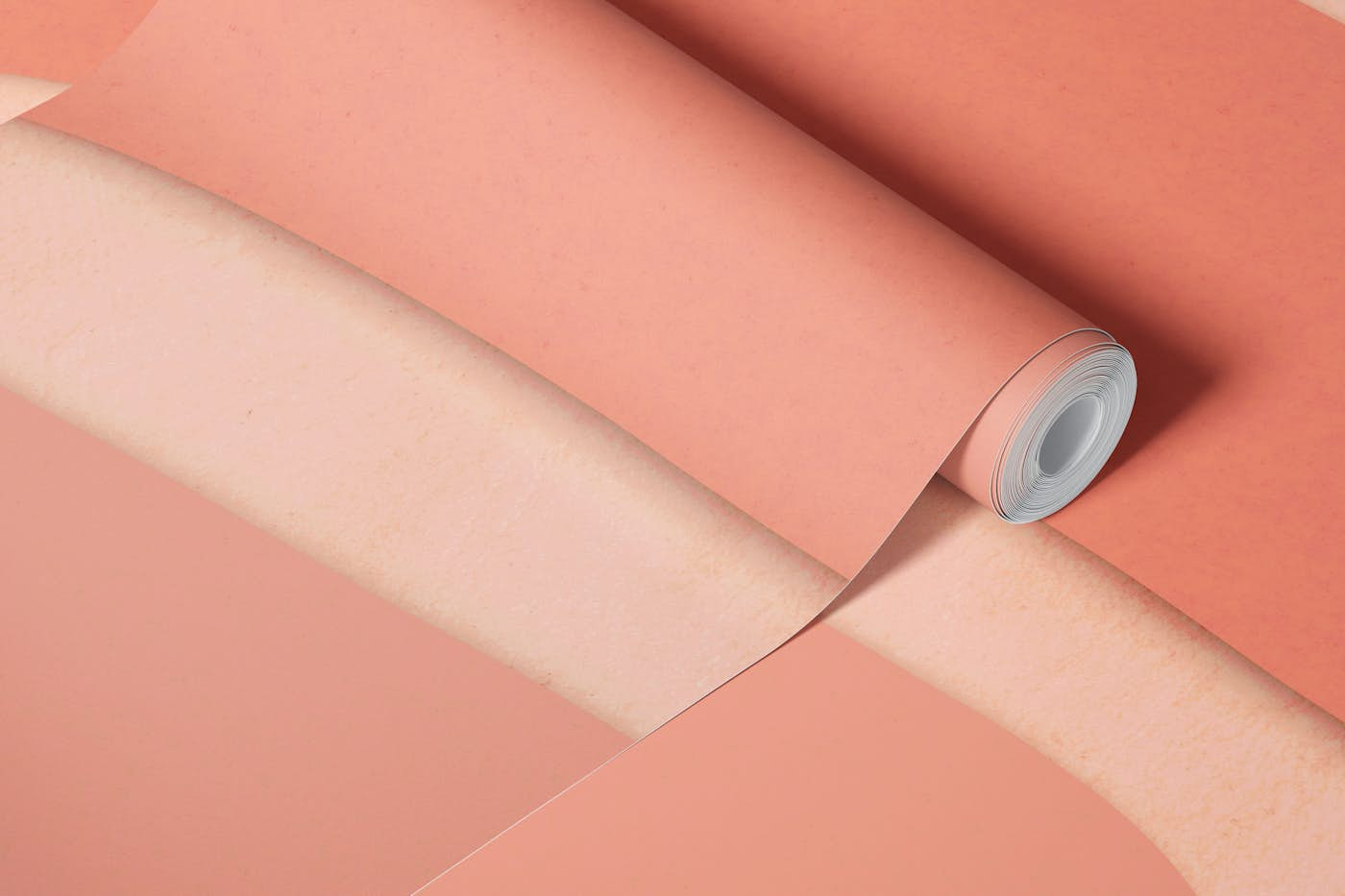 Boho Rainbow Pastel Peach And Coral wallpaper roll