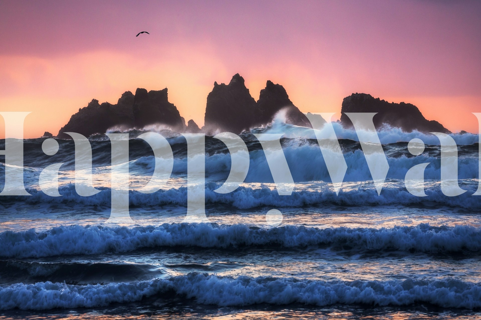 Bandon Beach Layers tapet i et rum