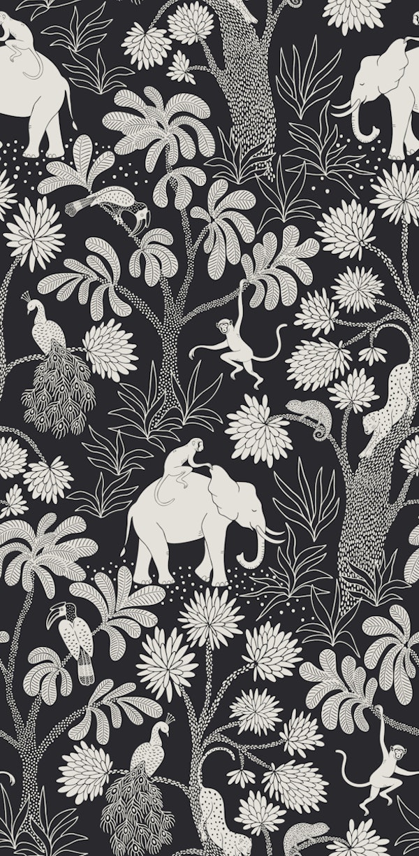 Elephant Jungle - black