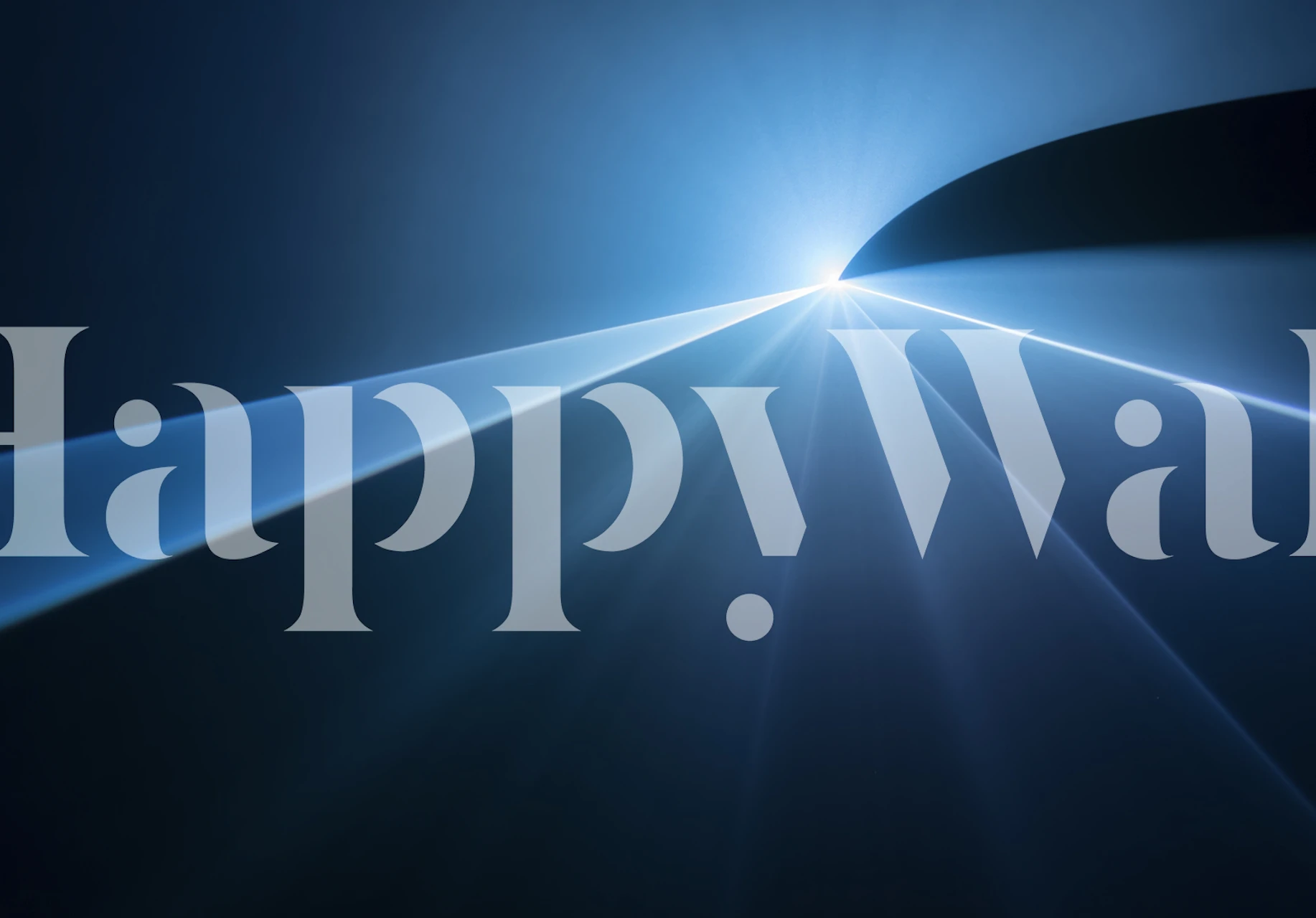 Abstract lines in blue tones with light effects wallpaper