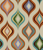 1970s Retro Curvilinear wallpaper