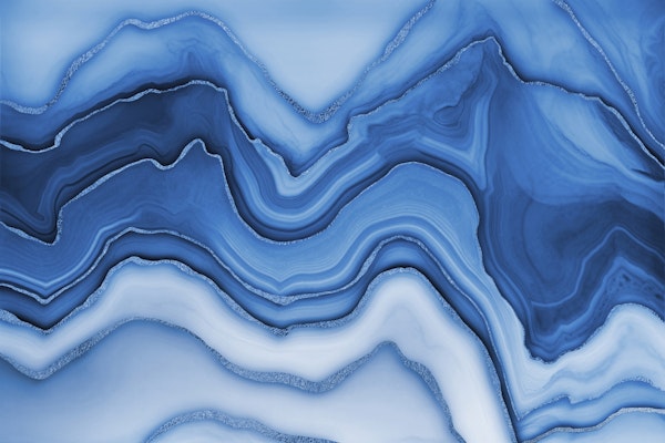 Luxury Marble Chic Beautiful Blues