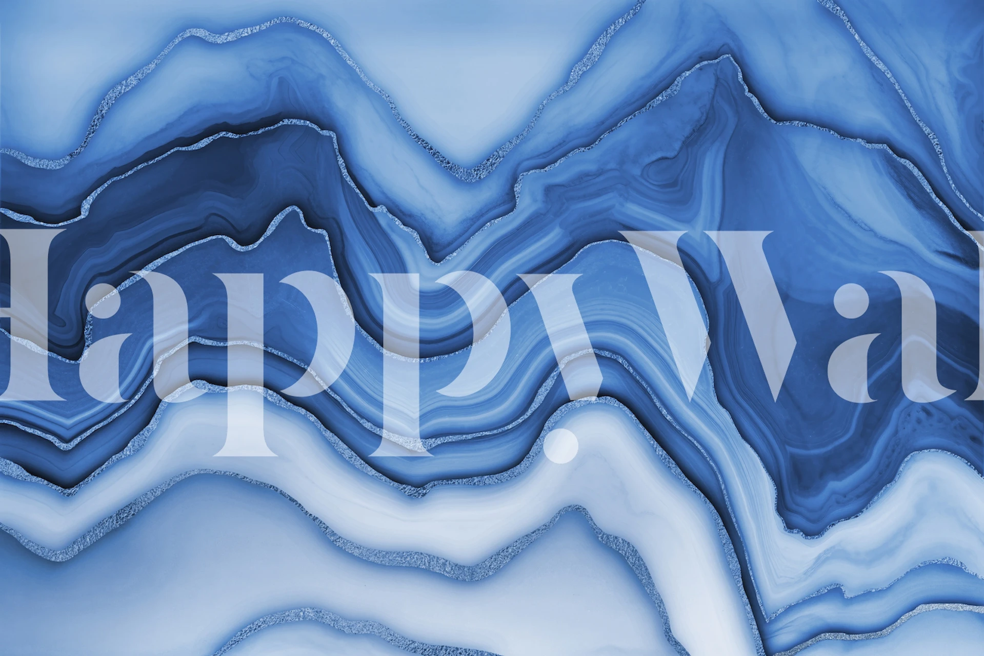 Fototapete Luxuriöses blaues marmormuster