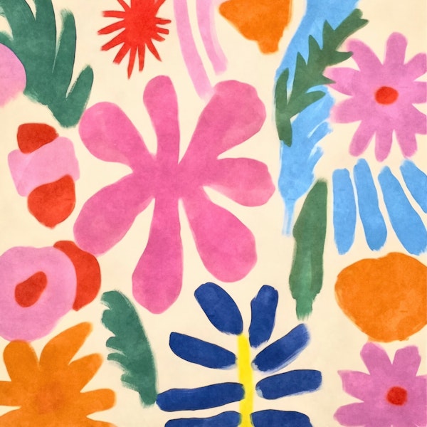 Fancy Flowers Henry Matisse Style