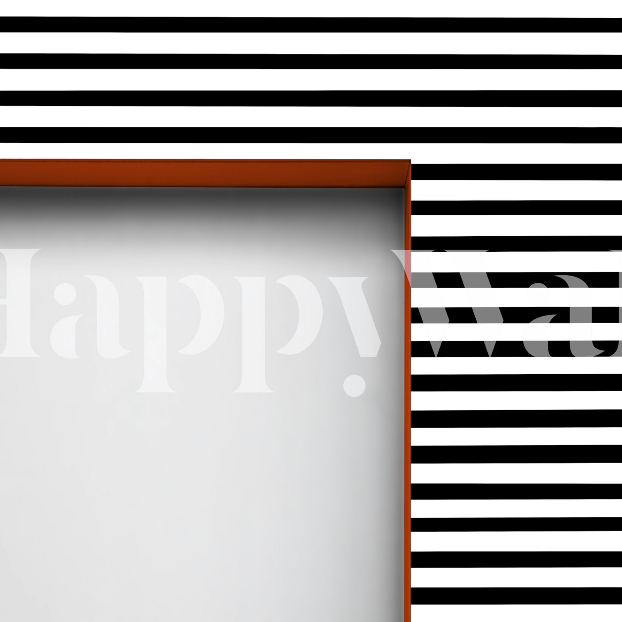 Black and white striped wallpaper featuring horizontal lines