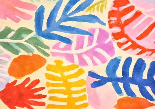 Whimsy Flowers Henry Matisse Style